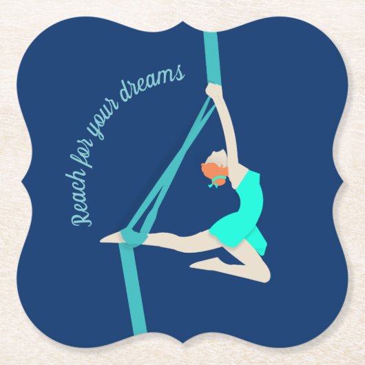 Aerial Silks Kartonnen Onderzetters (Voorkant)