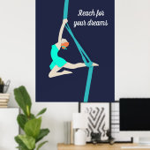 Aerial Silks Poster (Thuiskantoor)