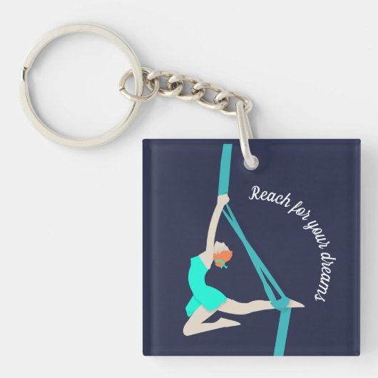 Aerial Silks Sleutelhanger (voorkant)