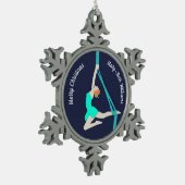 Aerial Silks Tin Sneeuwvlok Ornament (Links)