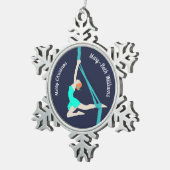 Aerial Silks Tin Sneeuwvlok Ornament (Rechts)