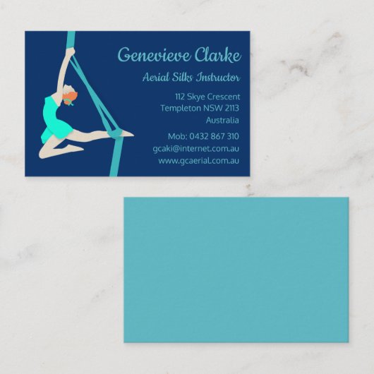 Aerial Silks Visitekaartje (Voorkant / Achterkant)