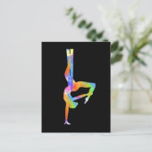 Aerial Silks Women Aerialist Aerial Yoga Briefkaart (Staand voorkant)