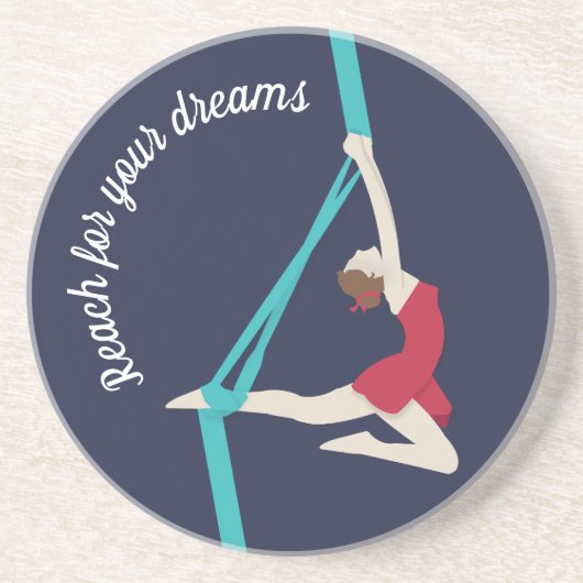 Aerial Silks Zandsteen Onderzetter (Voorkant)