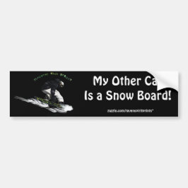 AERIAL SNOW BOARDER Series Bumpersticker