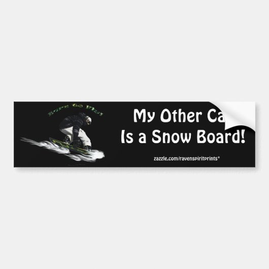 AERIAL SNOW BOARDER Series Bumpersticker (Voorkant)