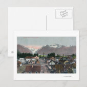 Aerial Summer Uitzicht of the CityValdez, AK Briefkaart (Voorkant / Achterkant)