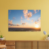 Aerial Sunrise Natuur Foto kust Landschap Canvas Afdruk (Insitu (Woonkamer))