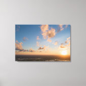 Aerial Sunrise Natuur Foto kust Landschap Canvas Afdruk (Voorkant)