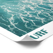 Aerial Surf Photography Ocean Wave Wall Poster  (Hoek)