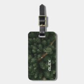 Aerial Tree Topjes met Road - Natuur en Pathway Bagagelabel (Voorkant verticaal)