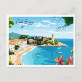Aerial Uitzicht Costa Brava Spanje Reizen Briefkaart (Voorkant)