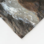 Aerial Uitzicht Fotografie van Rocky Shore Fleece Deken (Hoek)