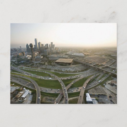 Aerial uitzicht in het centrum van Dallas, Texas Briefkaart (Voorkant)