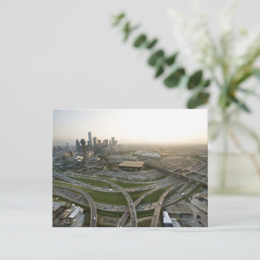 Aerial uitzicht in het centrum van Dallas, Texas Briefkaart (Staand voorkant)