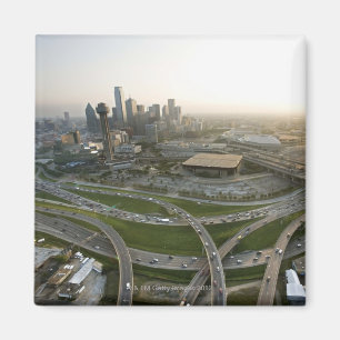 Aerial uitzicht in het centrum van Dallas, Texas Magneet