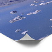 Aerial uitzicht Lowell Glacier, Kluane National Poster (Hoek)