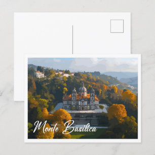 Aerial Uitzicht Monte Basilica Firenze Italië Reiz Briefkaart