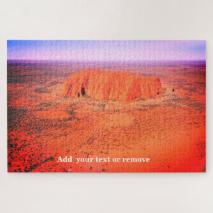 Aerial uitzicht of Uluru, of Ayers Rock, Australi Legpuzzel