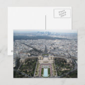 Aerial Uitzicht Paris Briefkaart (Voorkant / Achterkant)