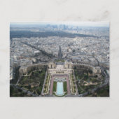 Aerial Uitzicht Paris Briefkaart (Voorkant)