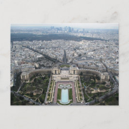Aerial Uitzicht Paris Briefkaart