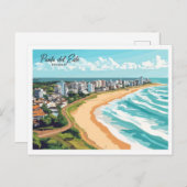 Aerial Uitzicht Punta del Este Uruguay Reizen Briefkaart (Voorkant / Achterkant)