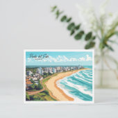 Aerial Uitzicht Punta del Este Uruguay Reizen Briefkaart (Staand voorkant)