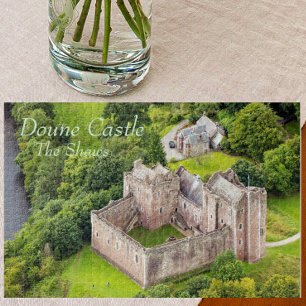 Aerial Uitzicht Shaw Scottish Clan's Doune Castle Legpuzzel