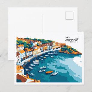 Aerial Uitzicht Teignmouth Engeland Reizen Briefkaart