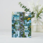 AERIAL UITZICHT VAN LOMBARD STREET, SAN FRANCISCO, BRIEFKAART (Staand voorkant)