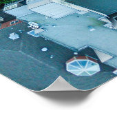 AERIAL UITZICHT VAN LOMBARD STREET, SAN FRANCISCO, POSTER (Hoek)