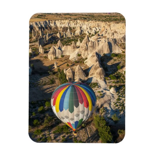 Aerial View Of Hot Air Balloons, Cappadocia Magneet (Verticaal)