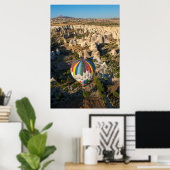 Aerial View Of Hot Air Balloons, Cappadocia Poster (Thuiskantoor)