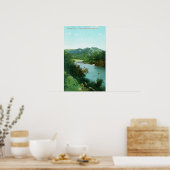 Aerial View of Russian River at Camp Rose Poster (Keuken)