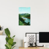 Aerial View of Russian River at Camp Rose Poster (Thuiskantoor)