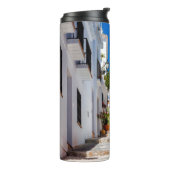 Aerial view of white city Frigiliana in sunny day  Thermosbeker (Gedraaid links)