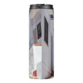 Aerial view of white city Frigiliana in sunny day  Thermosbeker (Achterkant)