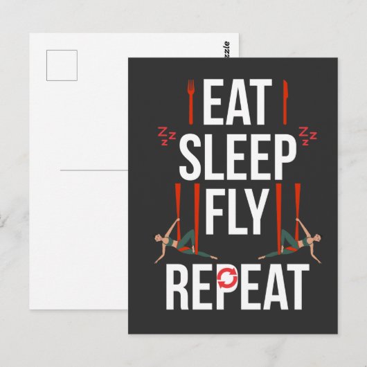 Aerial Yoga Artist Gymnastic Dance Aerialist Girl Briefkaart (Voorkant / Achterkant)