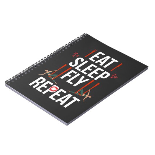 Aerial Yoga Artist Gymnastic Dance Aerialist Girl Notitieboek (Linkerzijde)