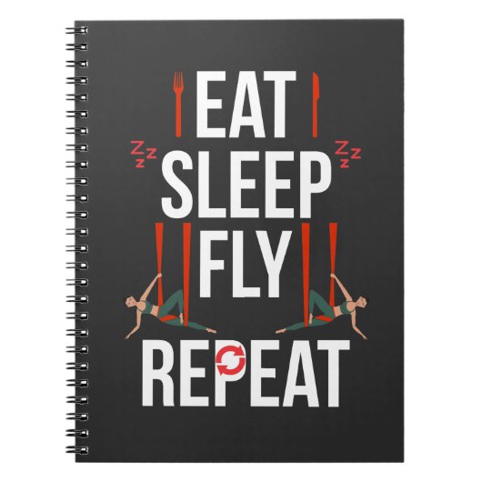 Aerial Yoga Artist Gymnastic Dance Aerialist Girl Notitieboek (Voorkant)