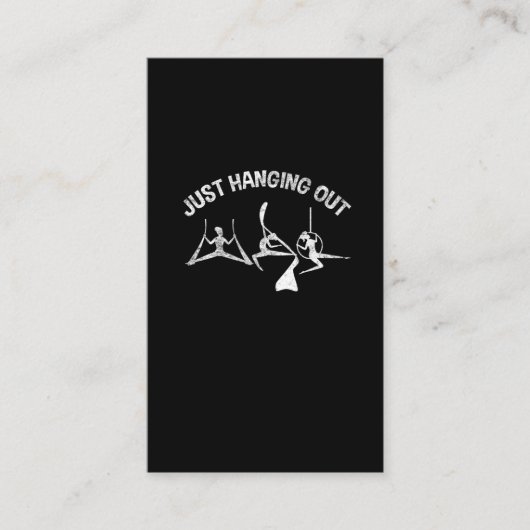 Aerial Yoga Gymnastic Artist Dance Aerialist Girl Visitekaartje (Voorkant)