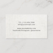 Aerial Yoga Instructeur Pilates Gold Circle Visitekaartje (Achterkant)