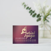 Aerial YOGA Instructor 10 de Aanwijzing van de Kla Klantenkaartje (Staand voorkant)