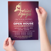 Aerial YOGA Meditation Fitness Studio Open House Flyer (Hand)