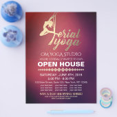 Aerial YOGA Meditation Fitness Studio Open House Flyer (Enkel)