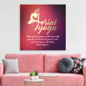 Aerial Yoga Meditation Instructor Pilates Fitness Canvas Afdruk (Insitu (Woonkamer))