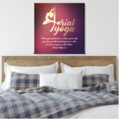 Aerial Yoga Meditation Instructor Pilates Fitness Canvas Afdruk (Insitu (Slaapkamer))