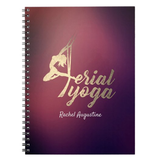 Aerial YOGA Meditation Instructor Pilates Fitness Notitieboek (Voorkant)