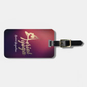 Aerial YOGA Meditation Pilates Fitness Instructor Bagagelabel (Voorkant horizontaal)